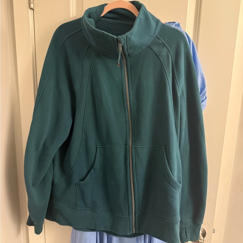 lululemon athletica Teal Full-Zip Fleece Jacket